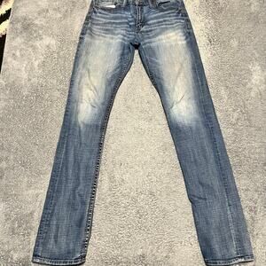 BKE Jeans Mens 34 XXL (33x36) Long Jake Straight Contrast Stitch Western